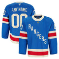 New York Rangers Blue Centennial Pro Custom Jersey