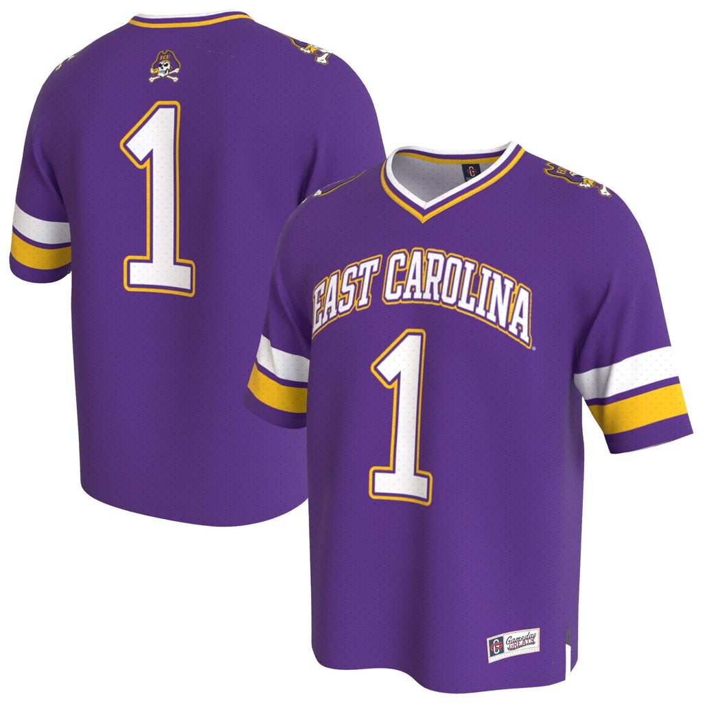 ECU Pirates Lightweight Collegiate Football Fashion Jersey - Purple
