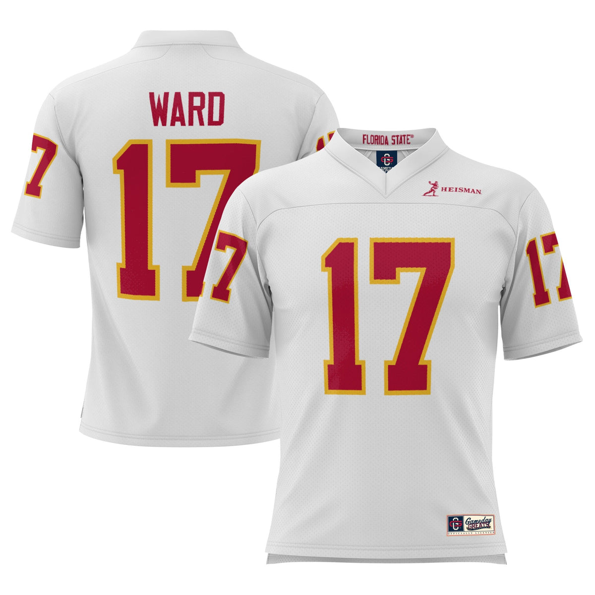 Charlie Ward White Florida State Seminoles Heisman Football Jersey