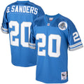 Detroit Lions 1993 Barry Sanders Blue Throwback Retired Player Football Jersey