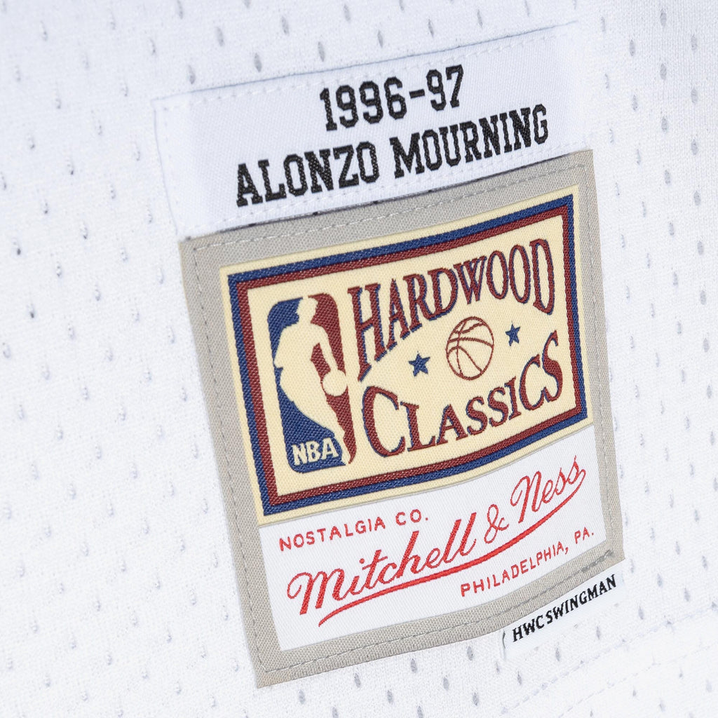 Miami Heat Alonzo Mourning 1996 Jersey - White