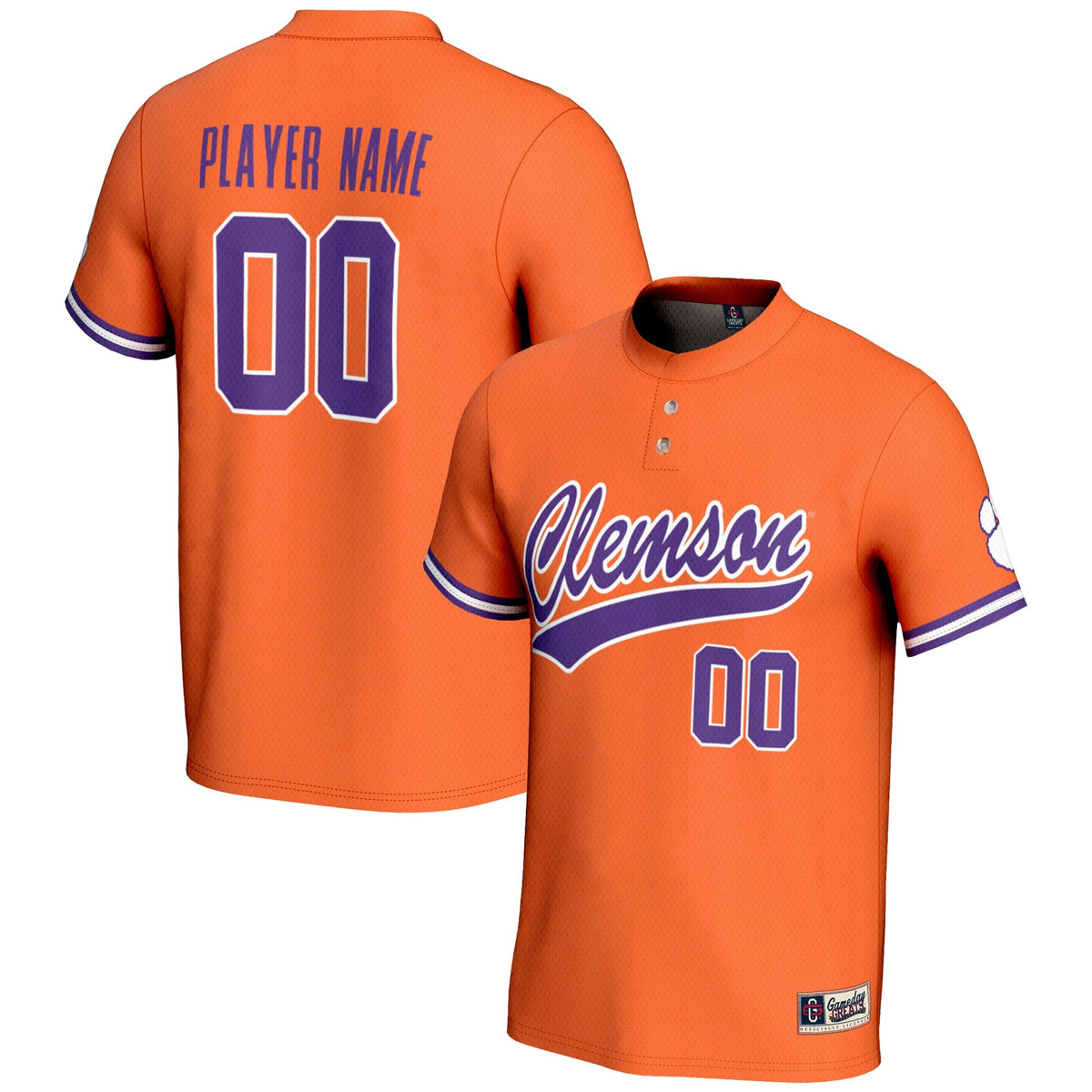 Clemson Tigers NIL Pick-A-Player Lightweight Softball Jersey - Orange