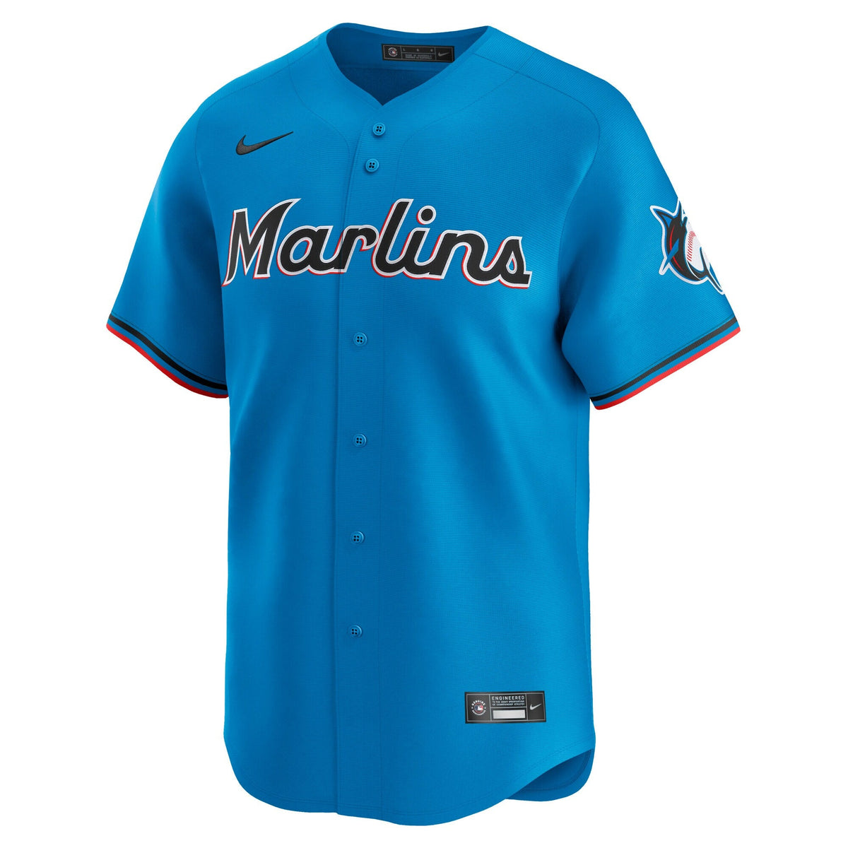 Miami Marlins Blue Limited Baseball Jersey