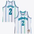 Charlotte Hornets Larry Johnson 1992 Jersey - White