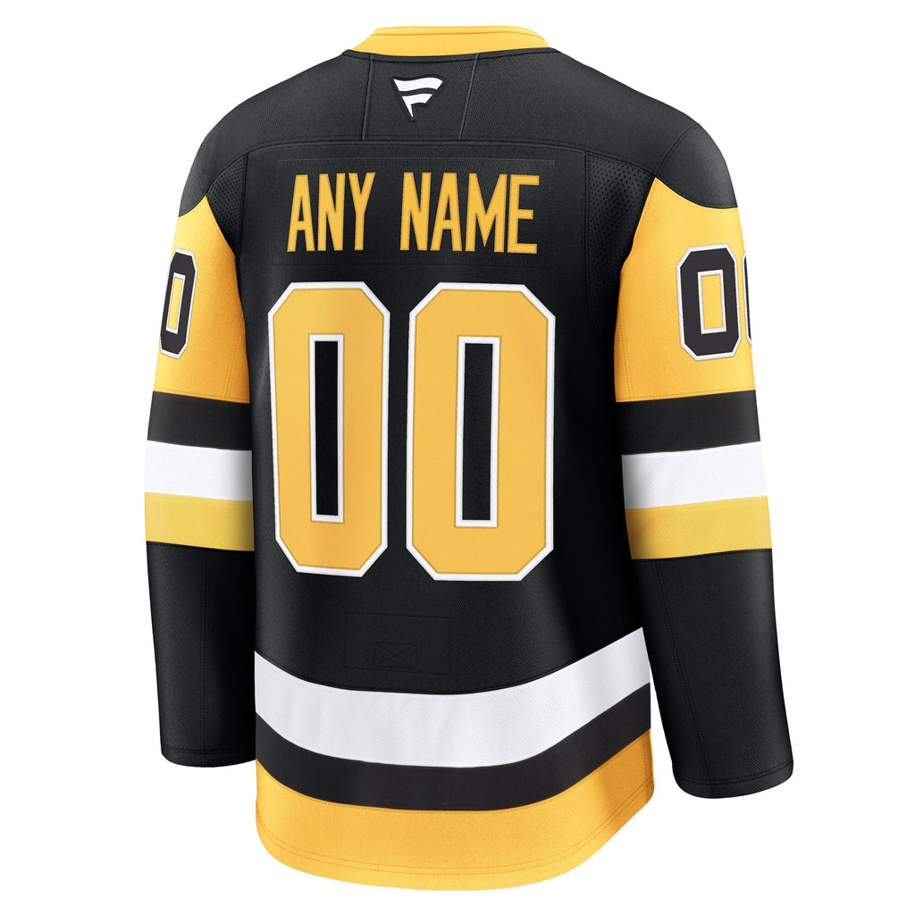 Pittsburgh Penguins Black Home Premium Custom Jersey
