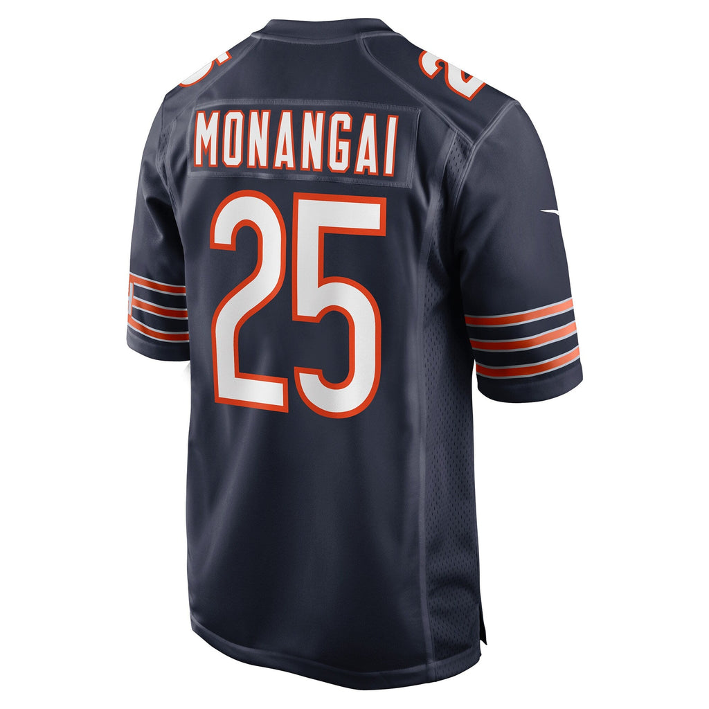 Chicago Bears Kyle Monangai Navy Team Game Football Jersey