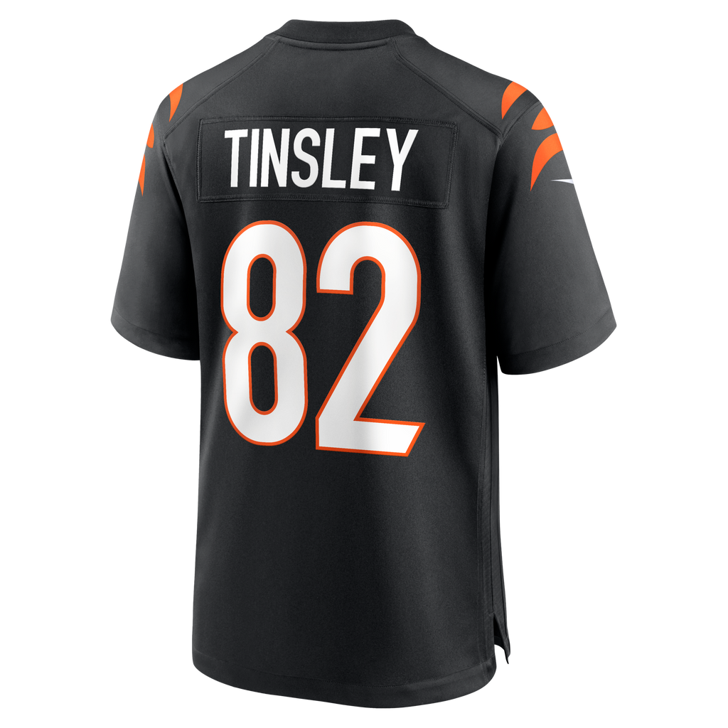Cincinnati Bengals Mitchell Tinsley Black Team Game Football Jersey