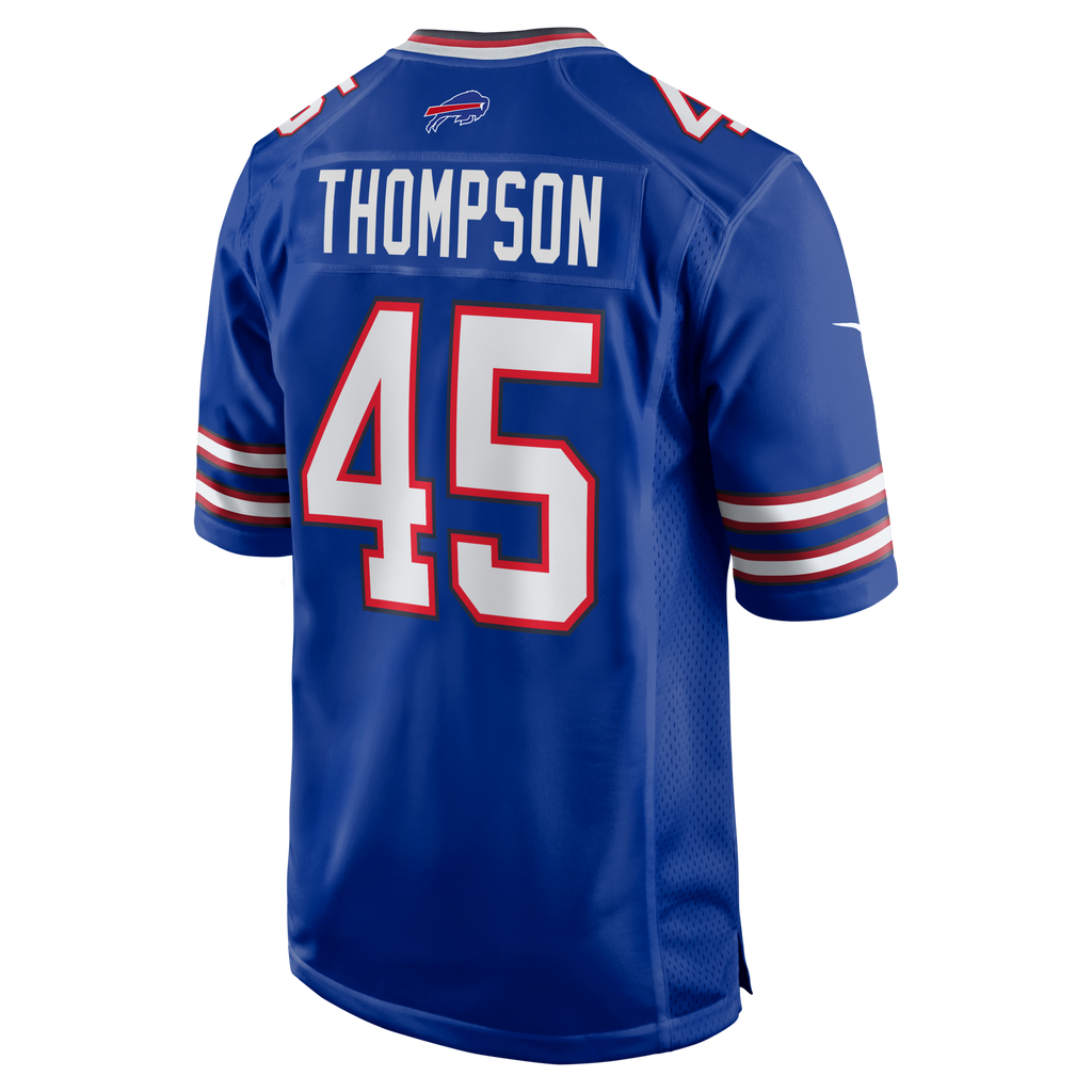 Buffalo Bills Shaq Thompson Royal Team Game Football Jersey