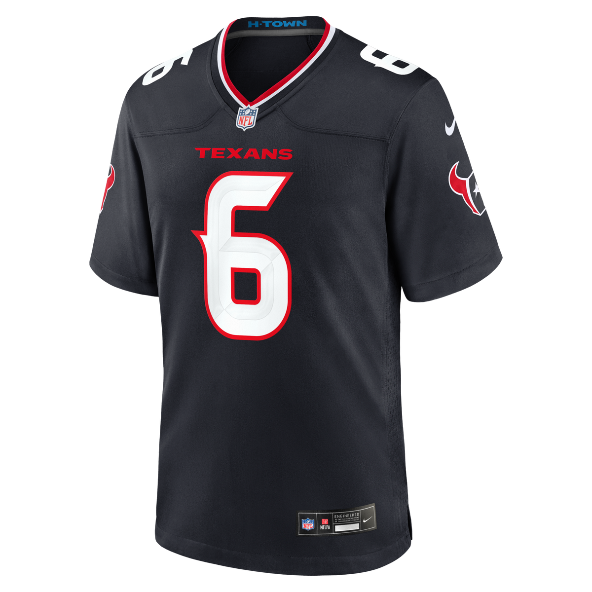 Houston Texans Reed Blankenship Navy Team Game Football Jersey