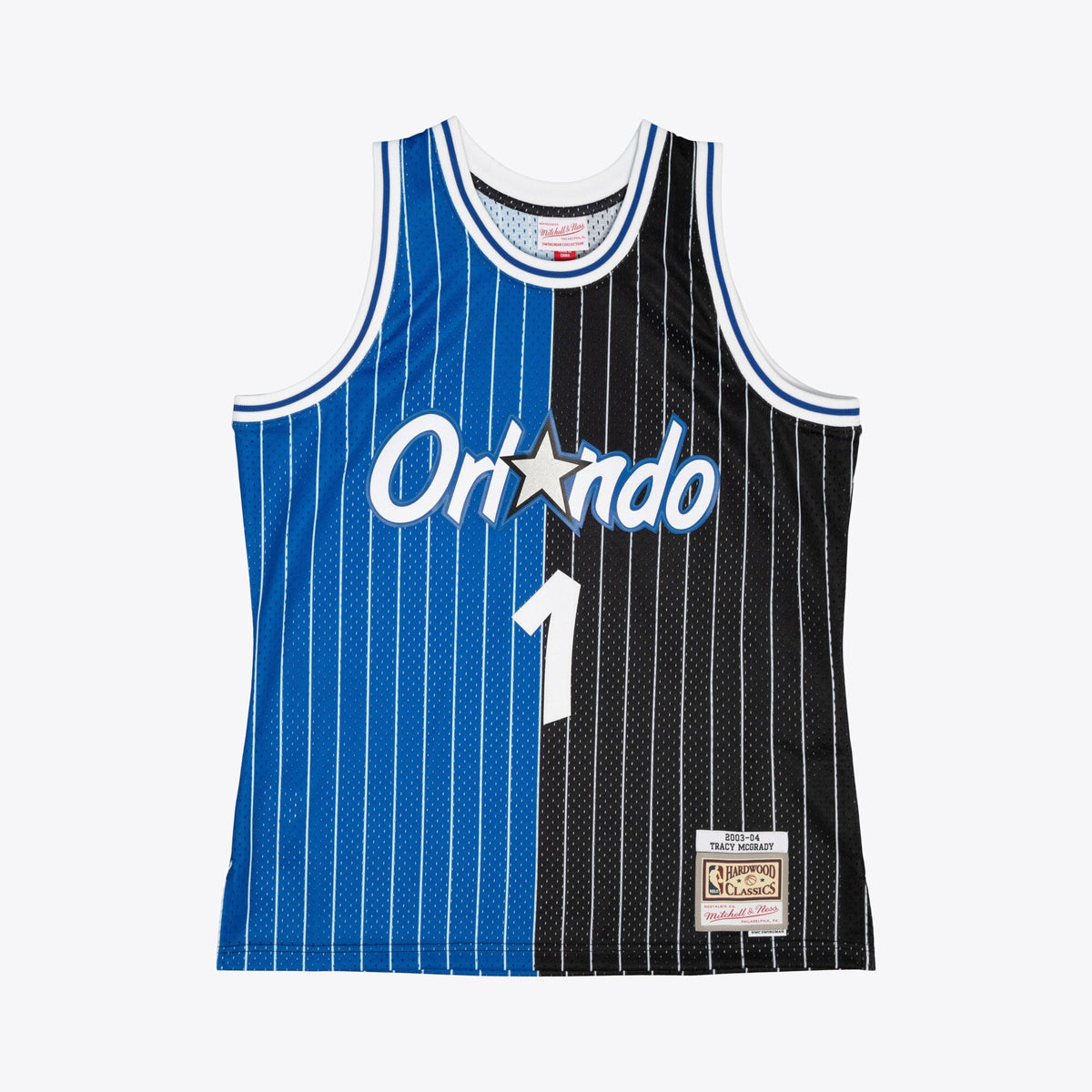 Orlando Magic Tracy McGrady 2003 Split Swingman Jersey - Black/Blue