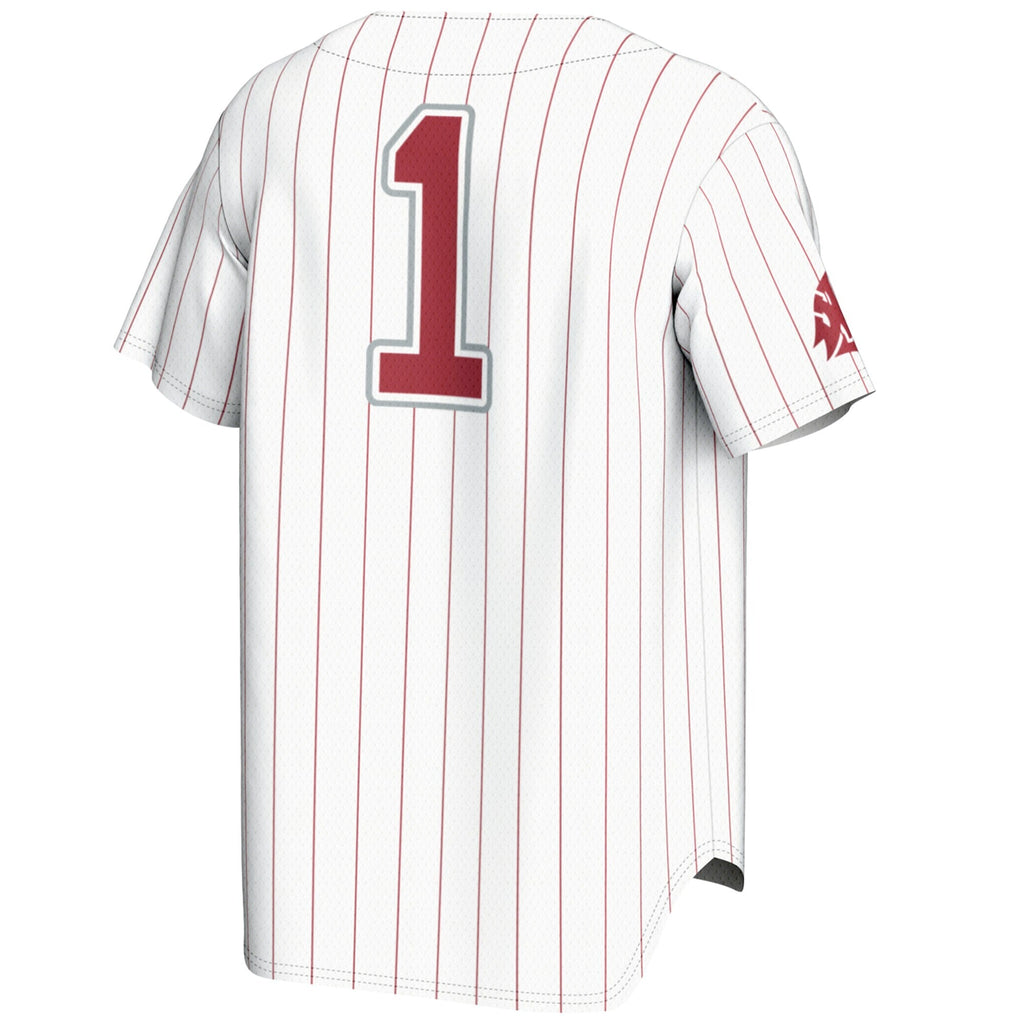 #1 White Washington State Cougars Lightweight Baseball Jersey
