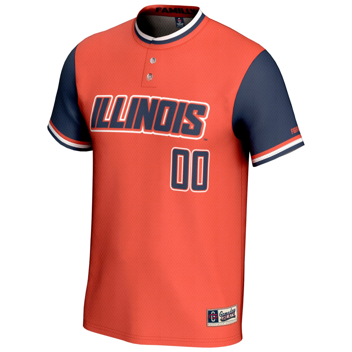 Illinois Fighting Illini NIL Pick-A-Player Lightweight Softball Jersey - Orange