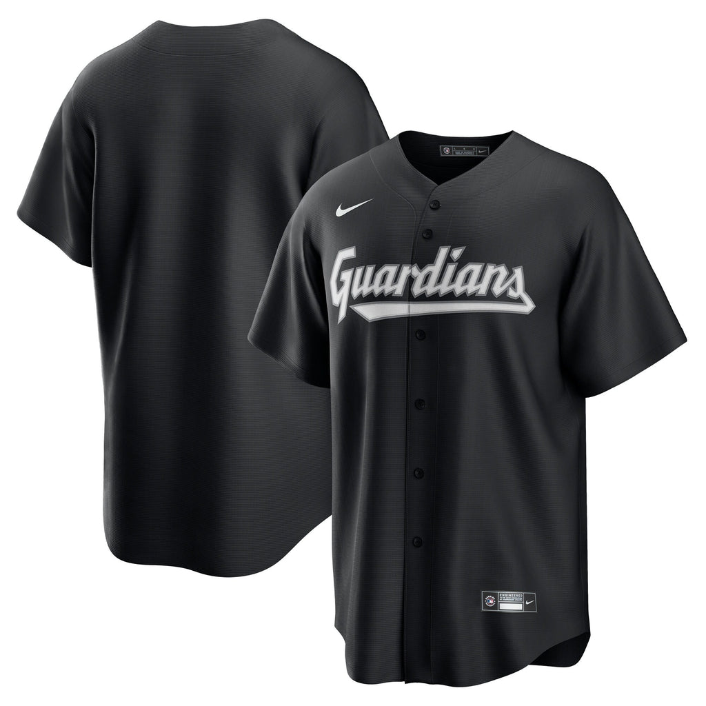 Cleveland Guardians Black Replica Baseball Jersey
