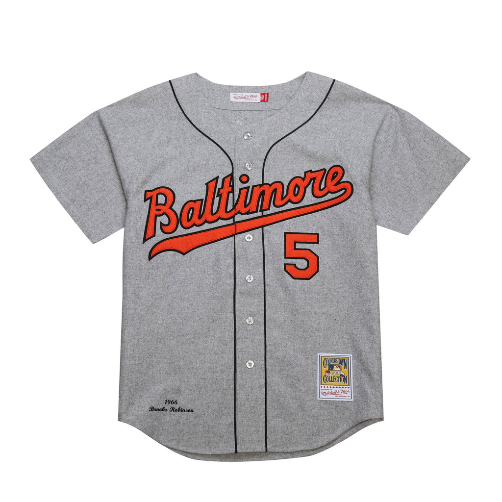 Baltimore Orioles Brooks Robinson Gray Cooperstown Collection 1966 Baseball Jersey