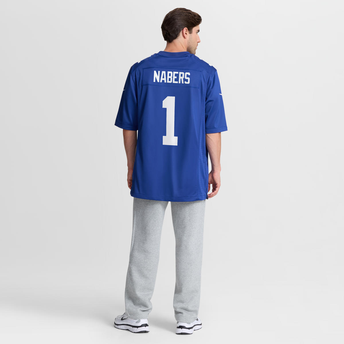 New York Giants Malik Nabers Royal Player Game Football Jersey