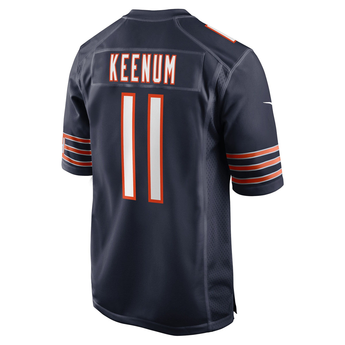 Chicago Bears Case Keenum Navy Team Game Football Jersey