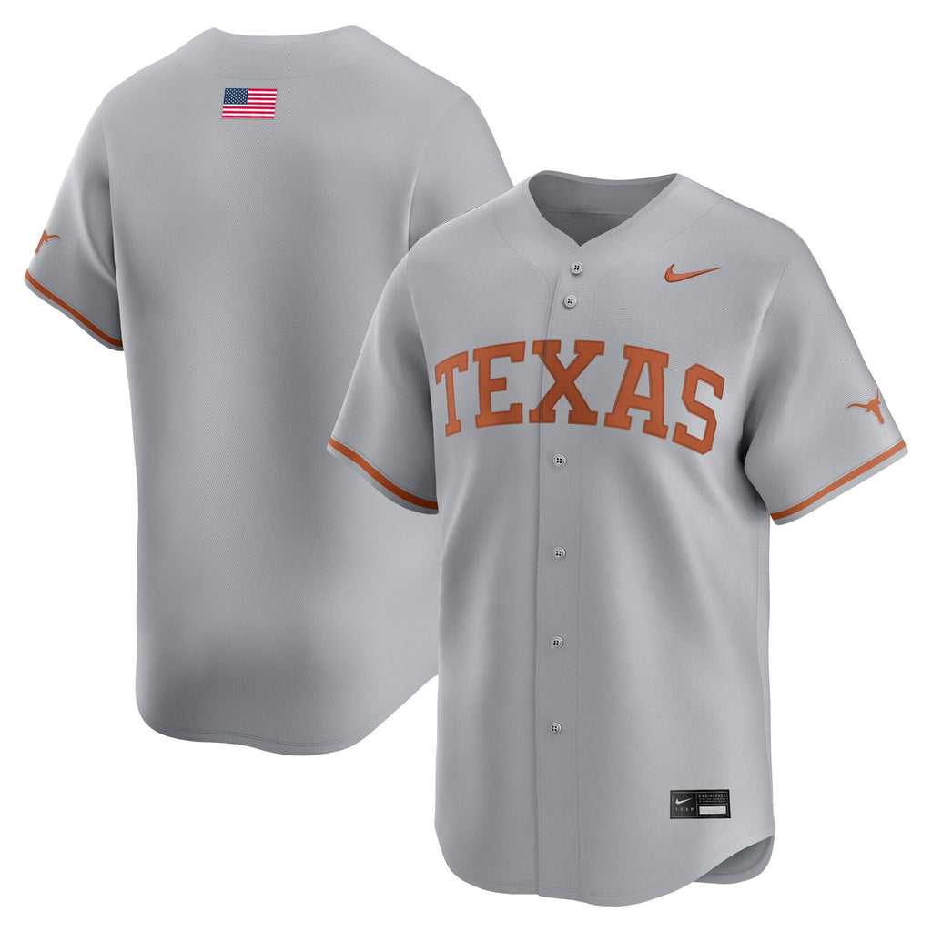 Gray Texas Longhorns Alternate Limited Baseball Jersey
