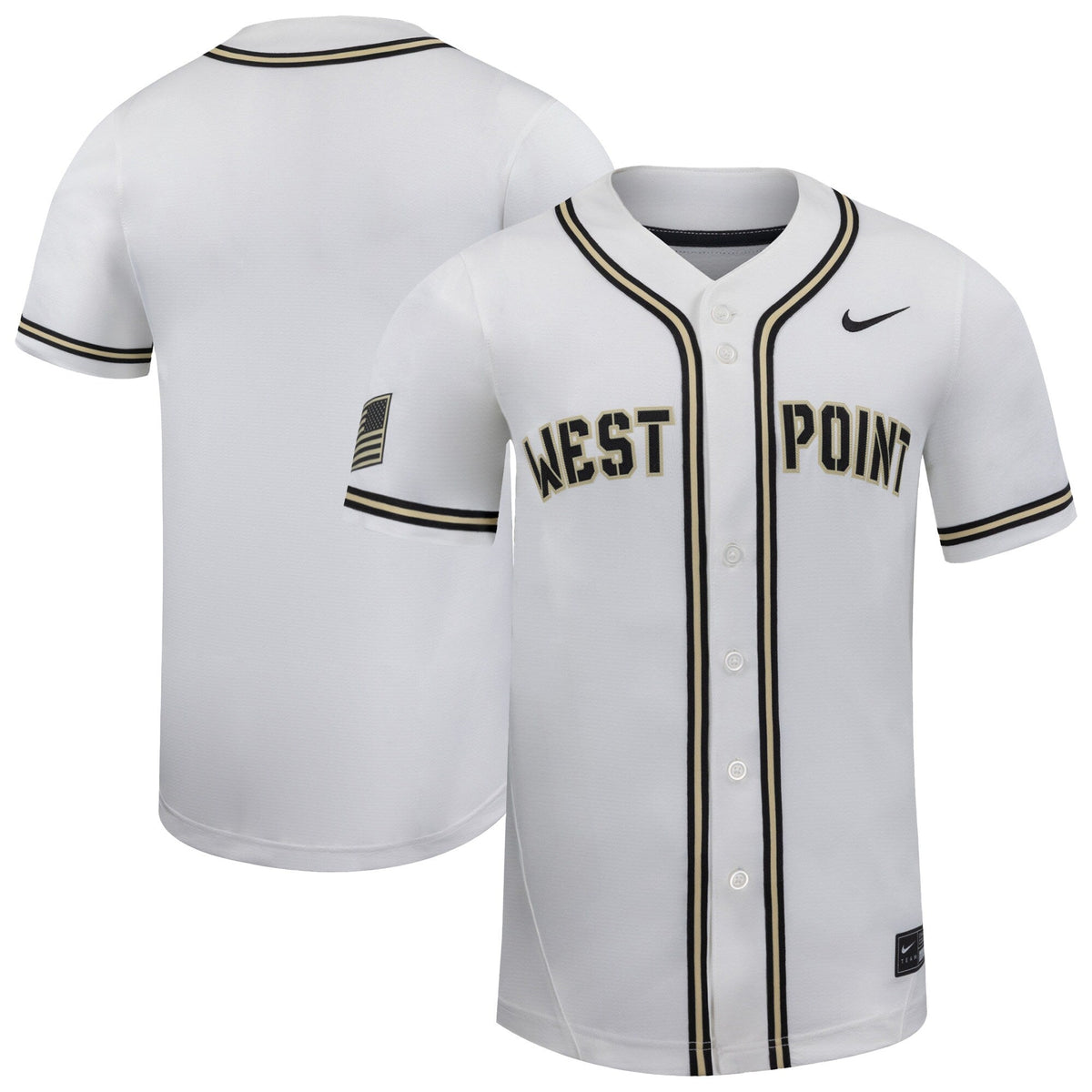 White Army Black Knights Replica Baseball Jersey