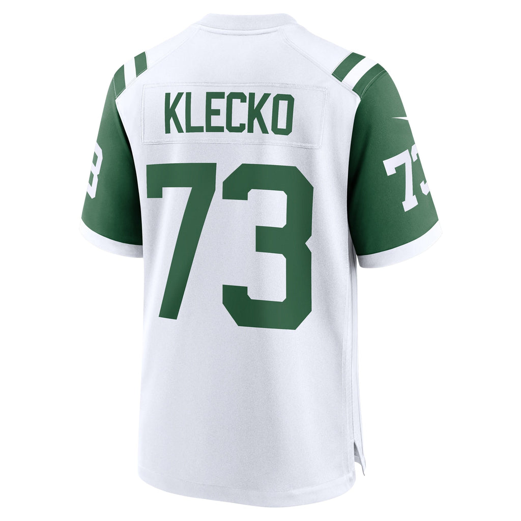 New York Jets Joe Klecko White Retired Player Alternate Game Football Jersey