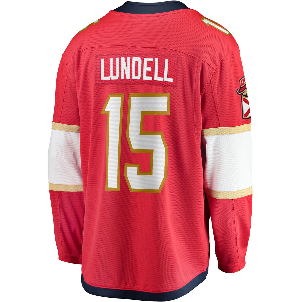 Florida Panthers Anton Lundell Red Home Breakaway Player Hockey Jersey