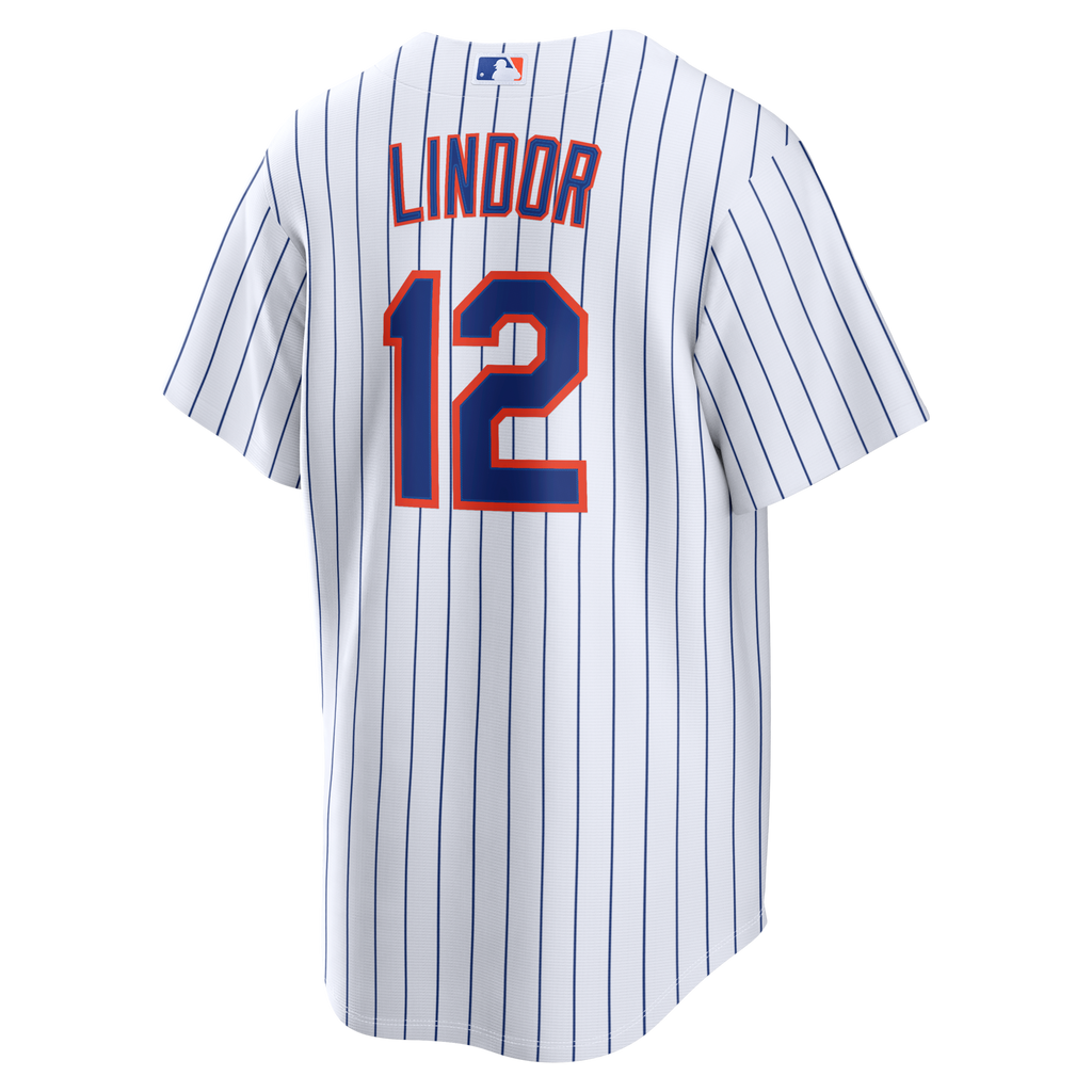 New York Mets Francisco Lindor White Home Replica Baseball Jersey