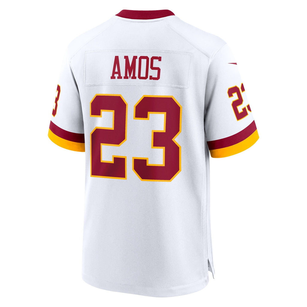 Washington Commanders Trey Amos White Game Super Bowl Era Football Jersey