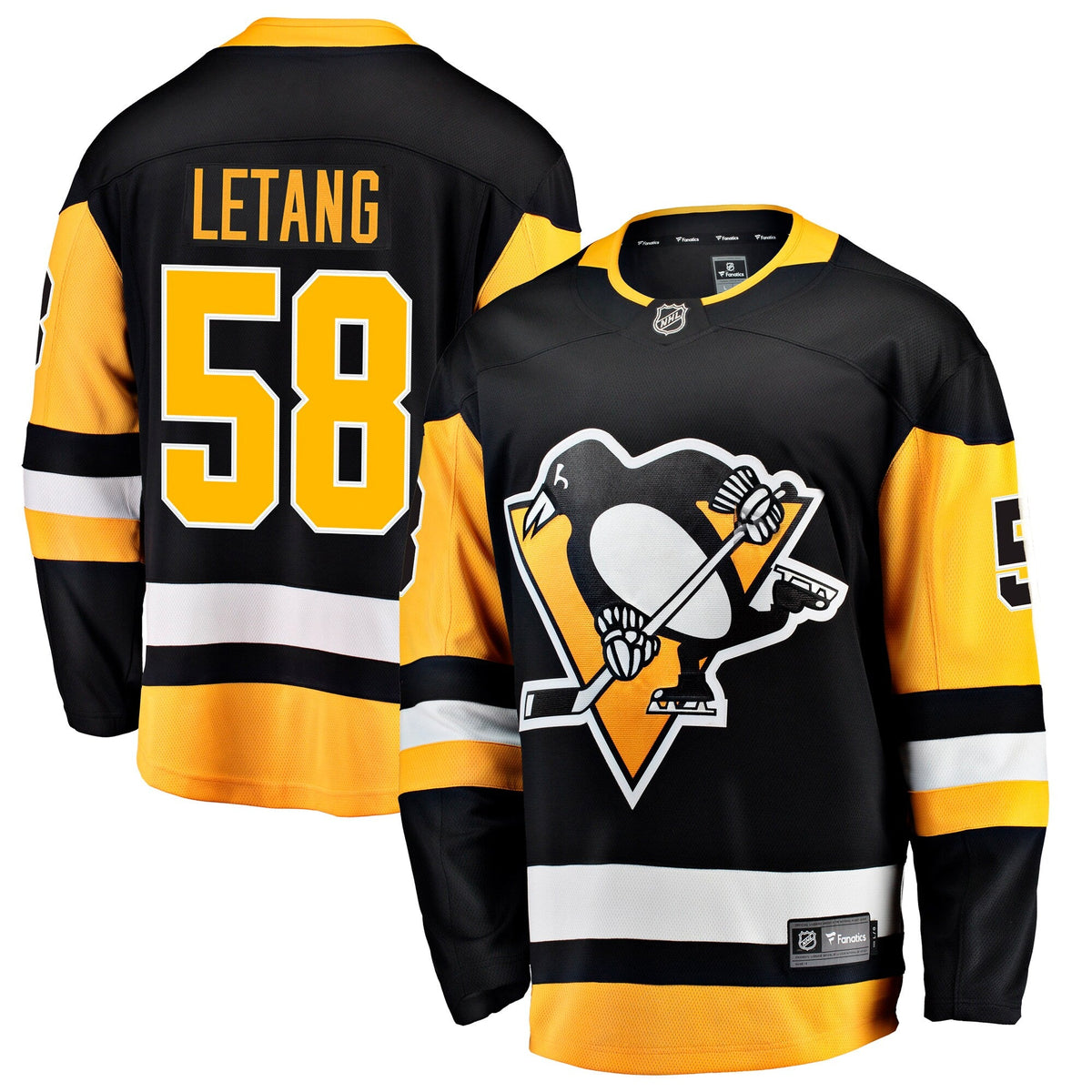 Pittsburgh Penguins Kris Letang Black Home Breakaway Hockey Jersey