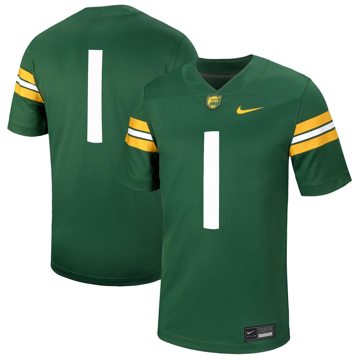 #1 Green Baylor Bears Untouchable Football Jersey