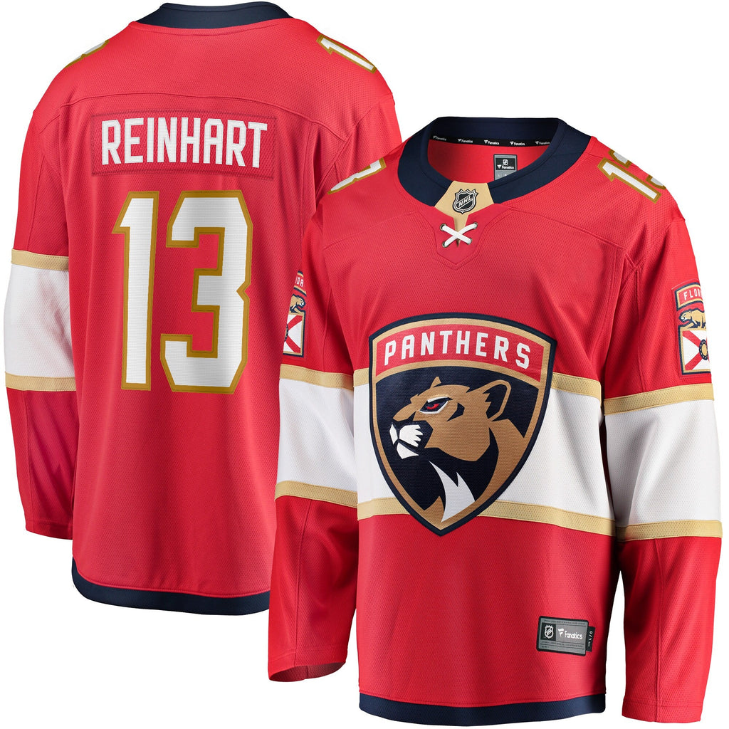 Florida Panthers Sam Reinhart Red Breakaway Player Hockey Jersey