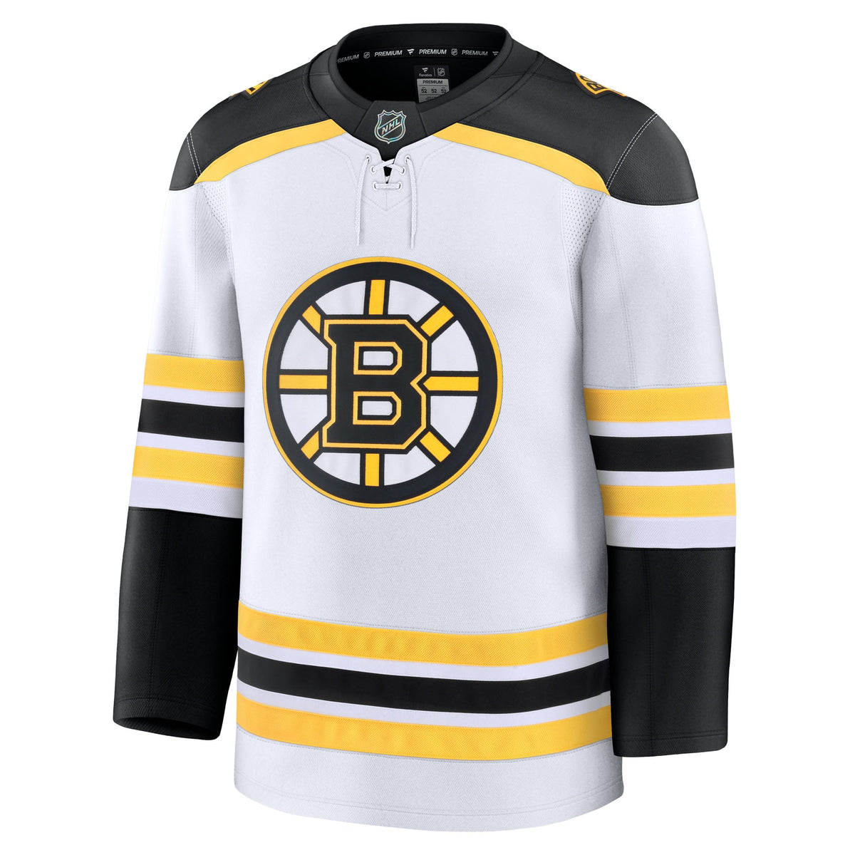 Boston Bruins White Away Premium Jersey - Style 202015739