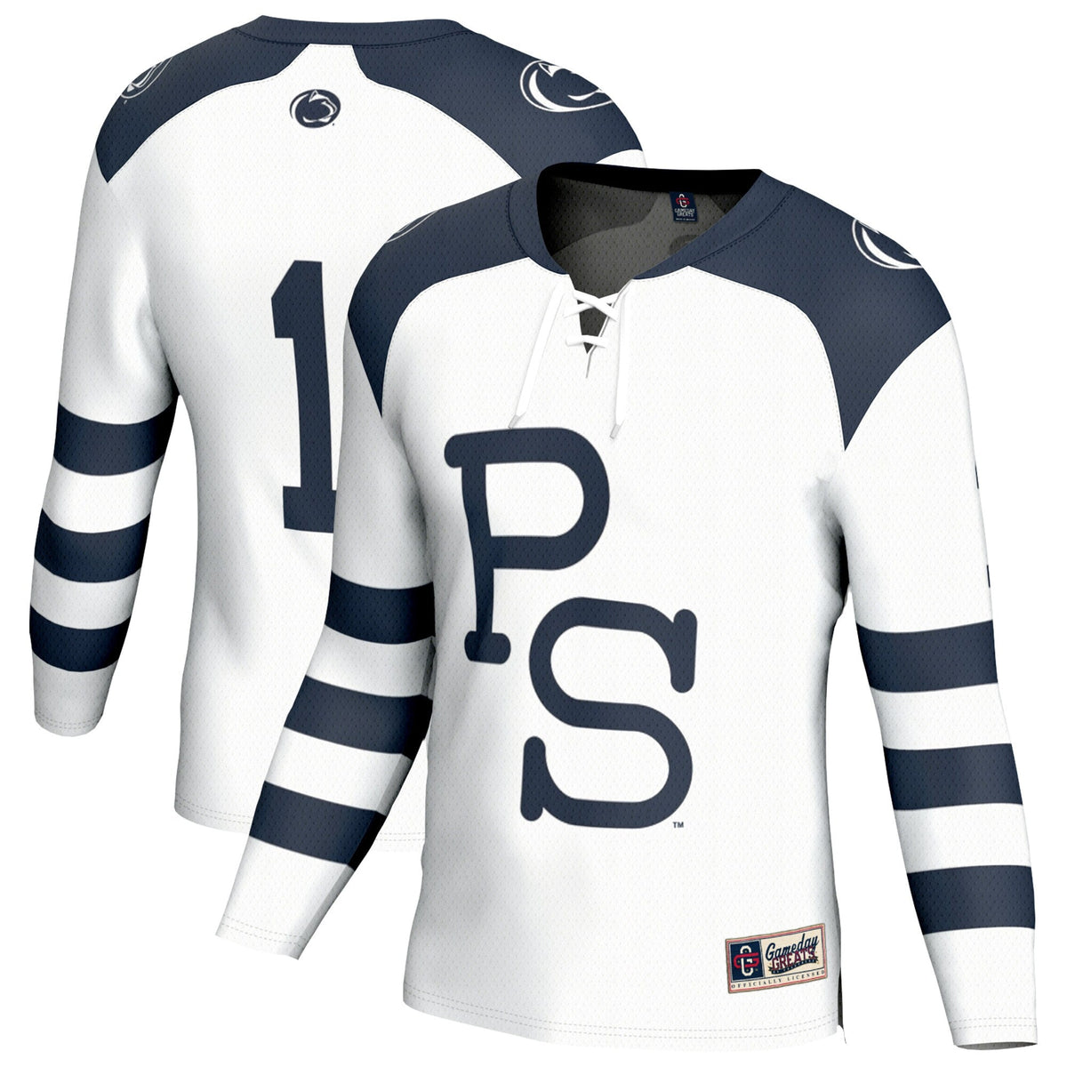 #1 Penn State Nittany Lions Lightweight Hockey Fashion Jersey - White