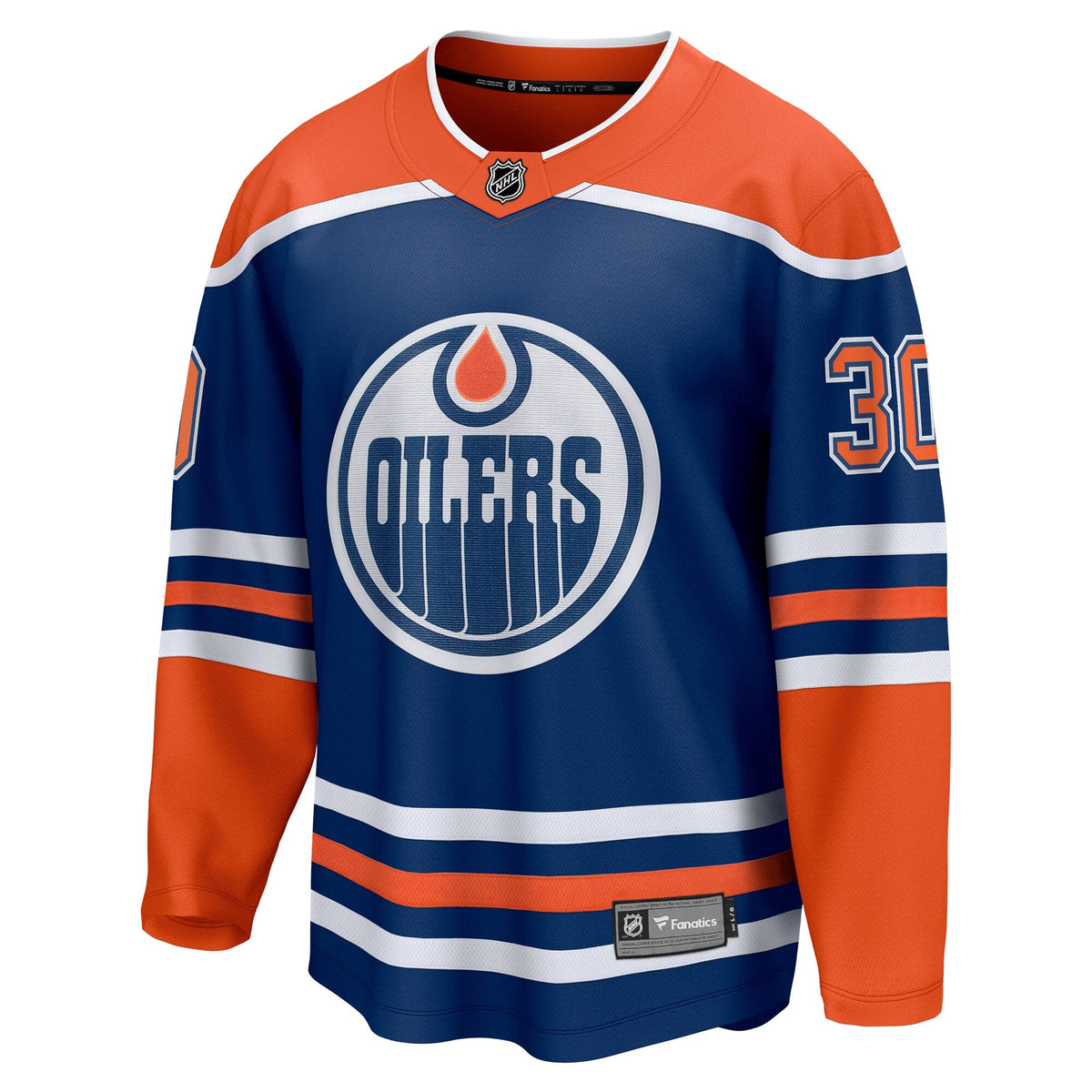 Edmonton Oilers Calvin Pickard Royal Home Premier Breakaway Player Hockey Jersey