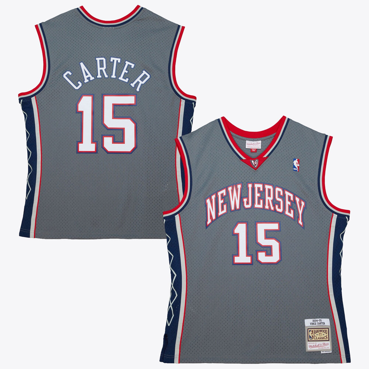 New Jersey Nets Vince Carter 2004 Alternate Jersey - Grey