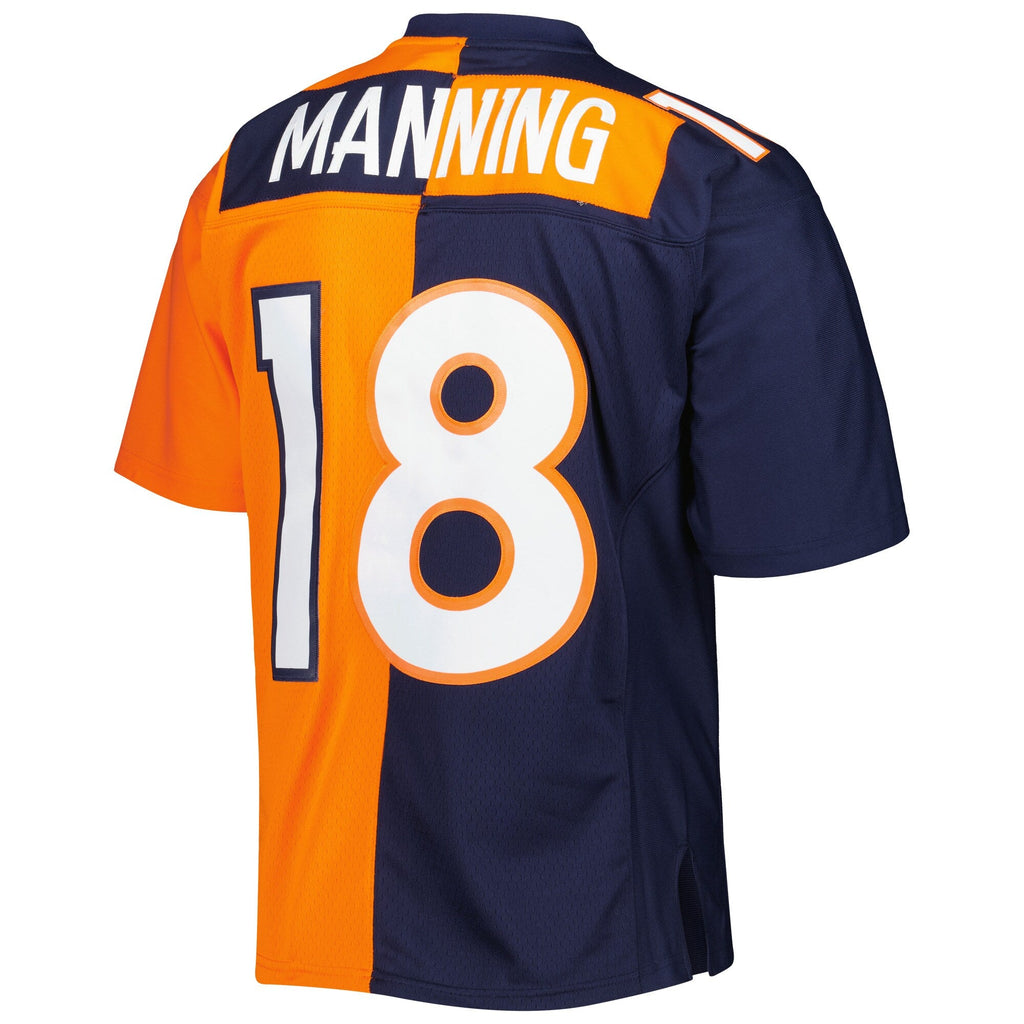 Denver Broncos Peyton Manning Navy/Orange 2015 Split Legacy Replica Football Jersey