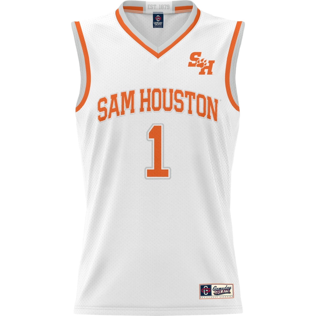 #1 Sam Houston State Bearkats Replica Lightweight Basketball Jersey - White