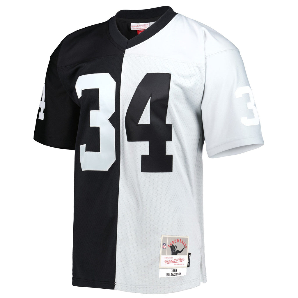Las Vegas Raiders Bo Jackson Black/Silver 1988 Split Legacy Replica Football Jersey