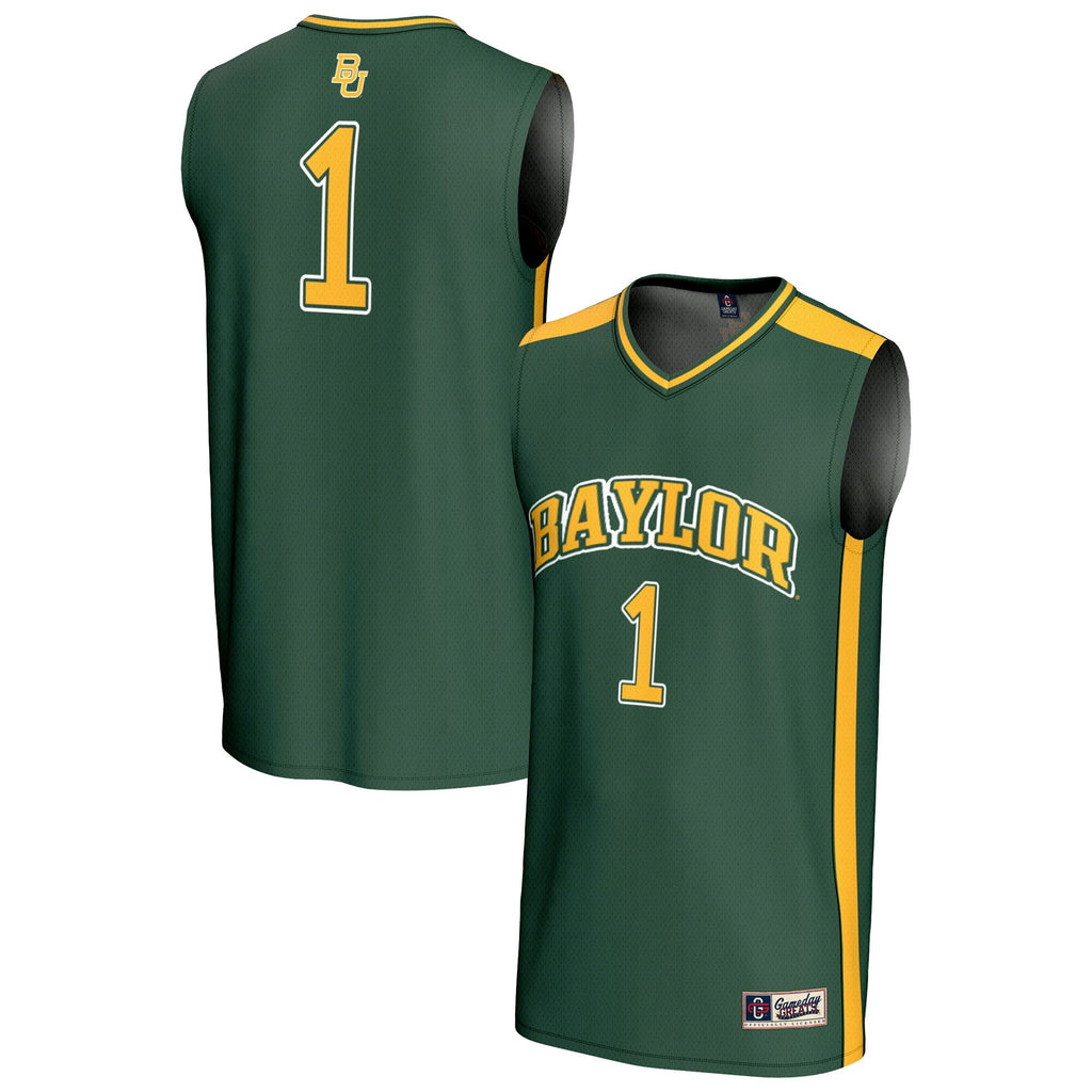 #1 Baylor Bears Lightweight Collegiate Basketball Fashion Jersey - Green