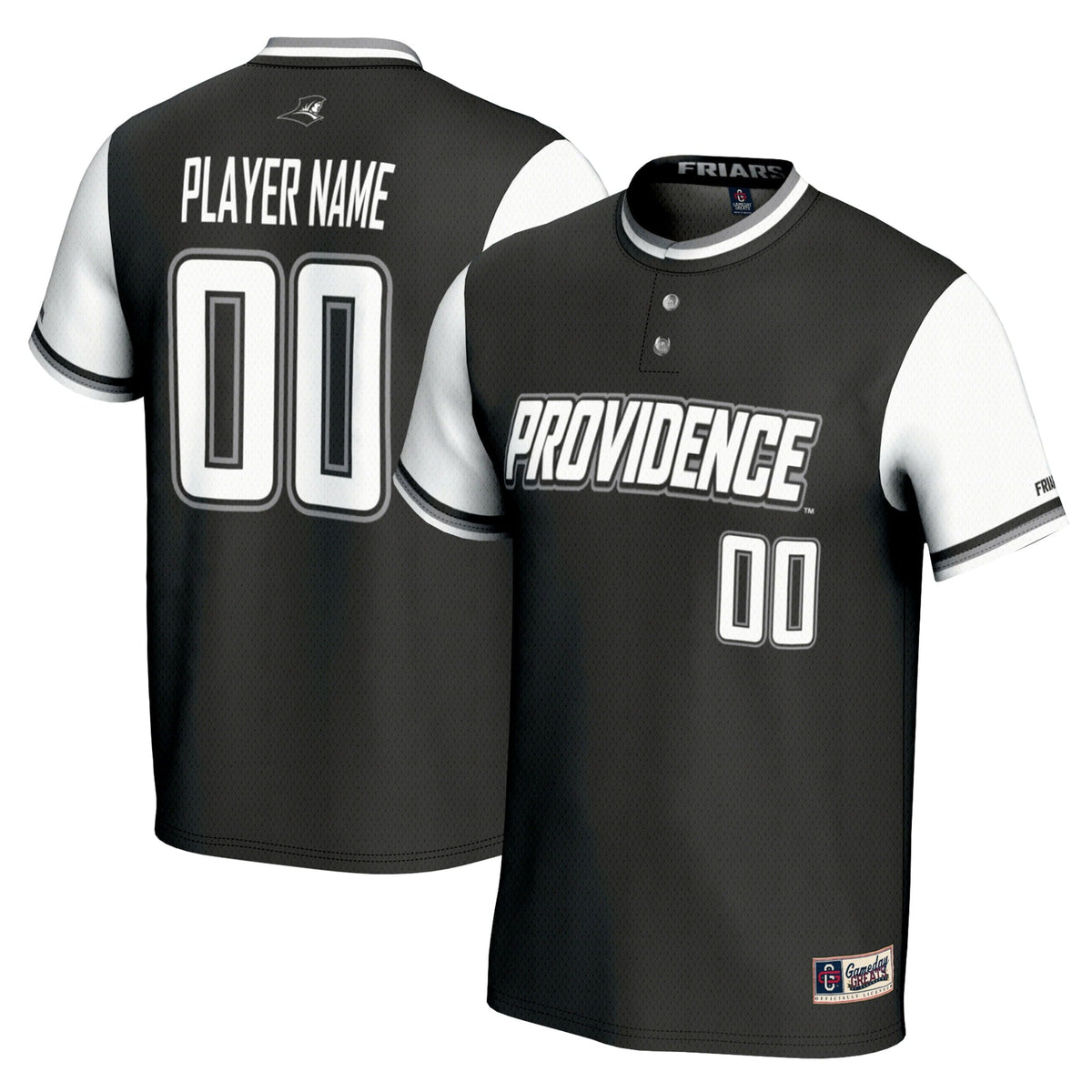 Providence Friars NIL Pick-A-Player Softball Lightweight Jersey - Black