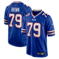 Buffalo Bills Ruben Brown Royal Game Retired Player Football Jersey