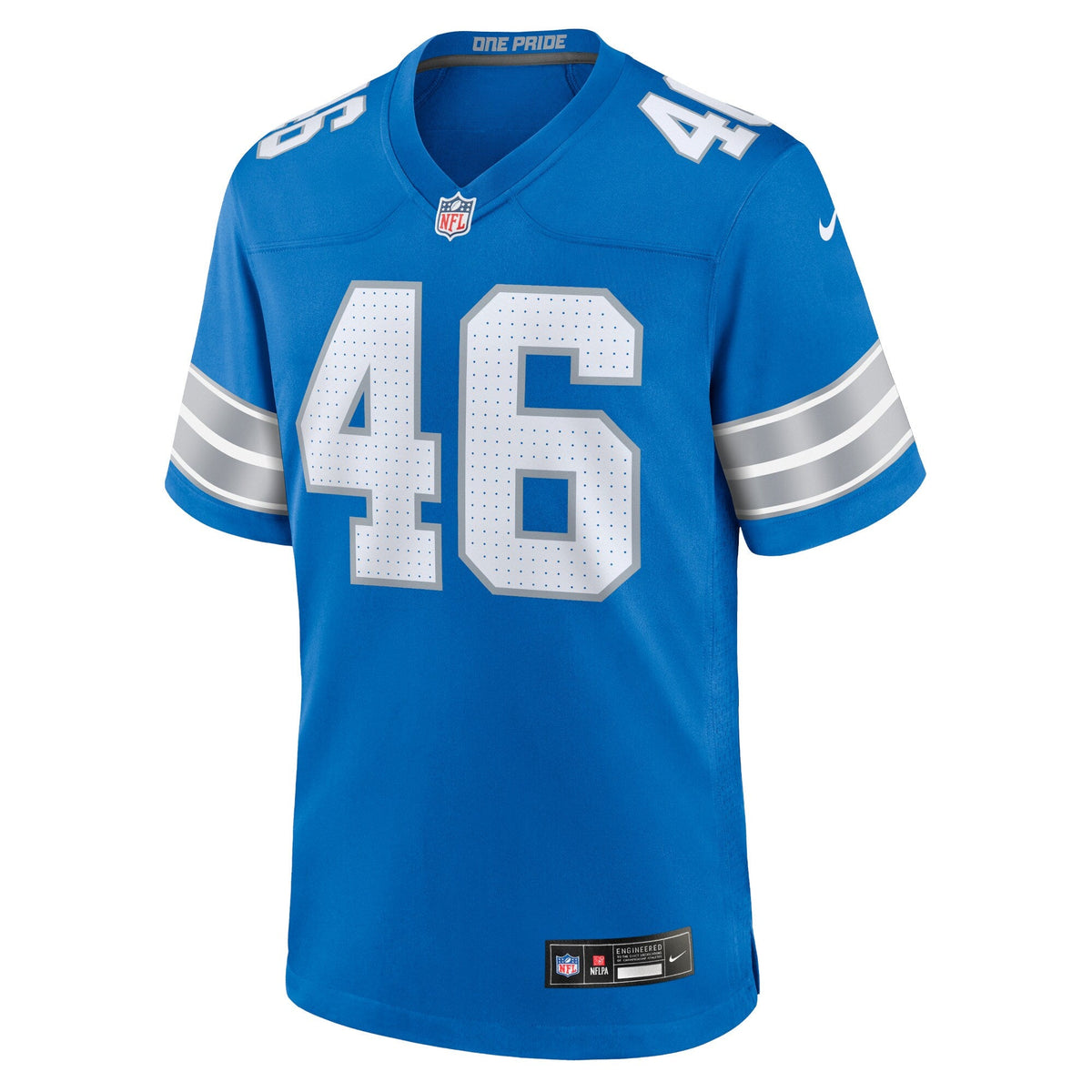 Detroit Lions Jack Campbell Blue Game Football Jersey
