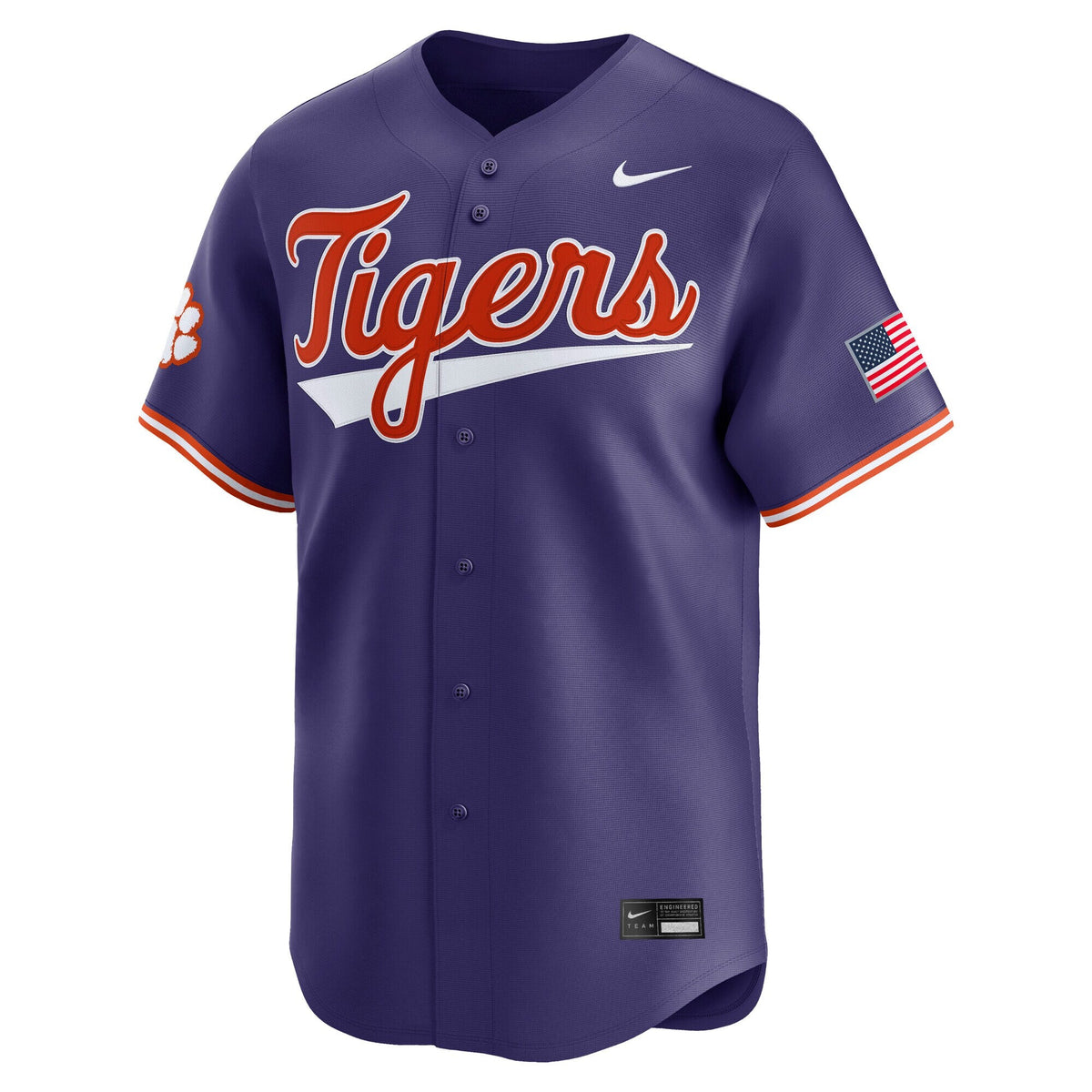 Purple Clemson Tigers Baseball Limited Jersey