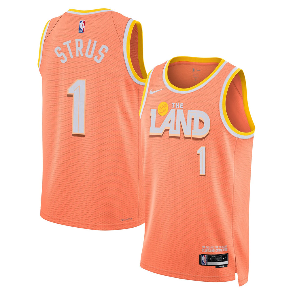 Cleveland Cavaliers 2025/26 City Edition Swingman Jersey - Orange - Max Strus