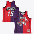 Toronto Raptors Vince Carter 1998 Split Swingman Jersey - Purple/Red