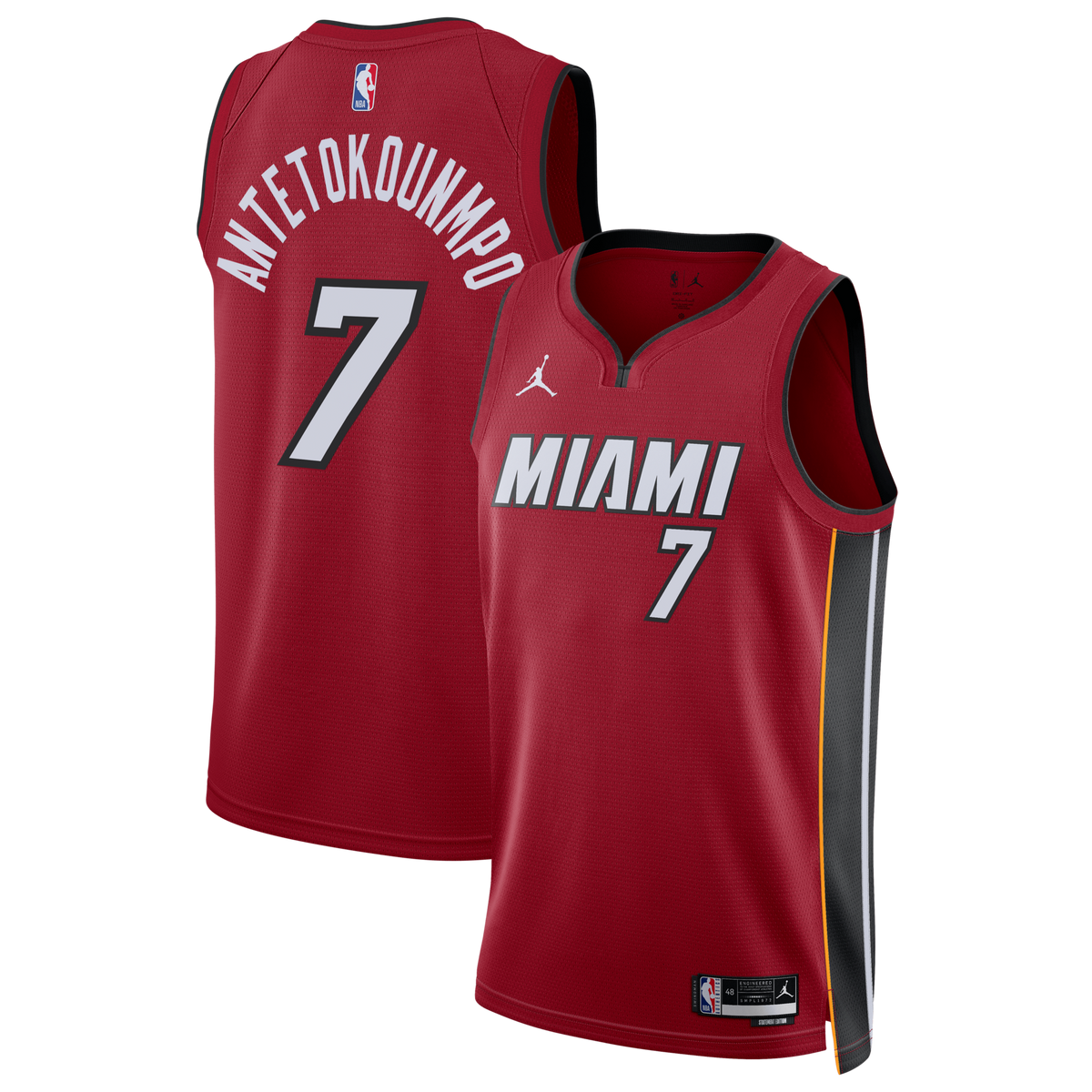 Miami Heat Statement Edition Swingman Jersey - Red - Giannis Antetokounmpo