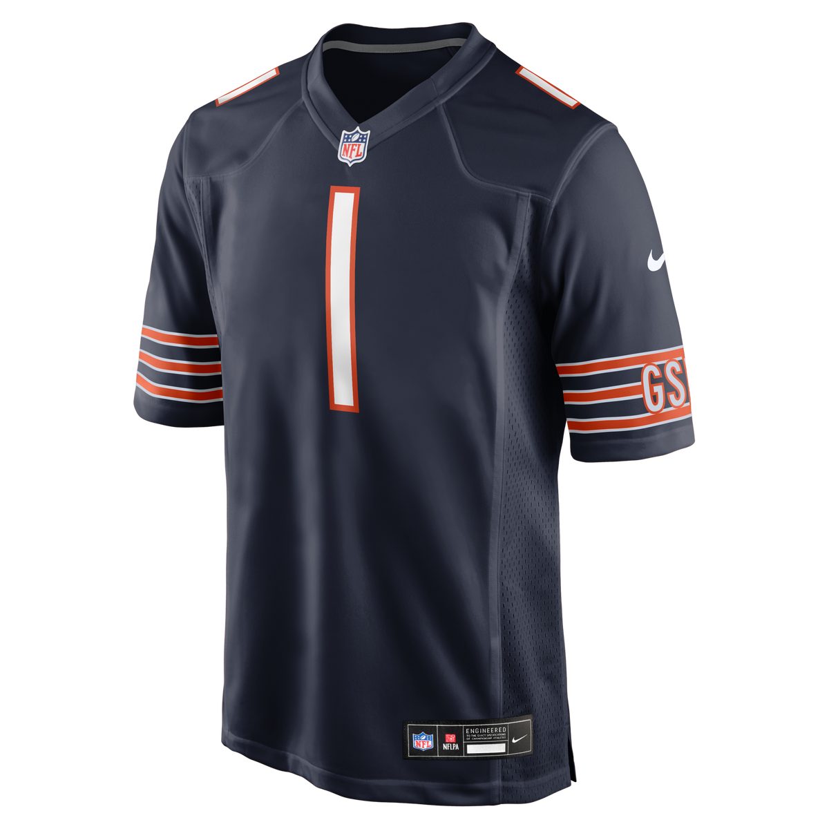 Chicago Bears Jaylon Johnson Navy Game Football Jersey