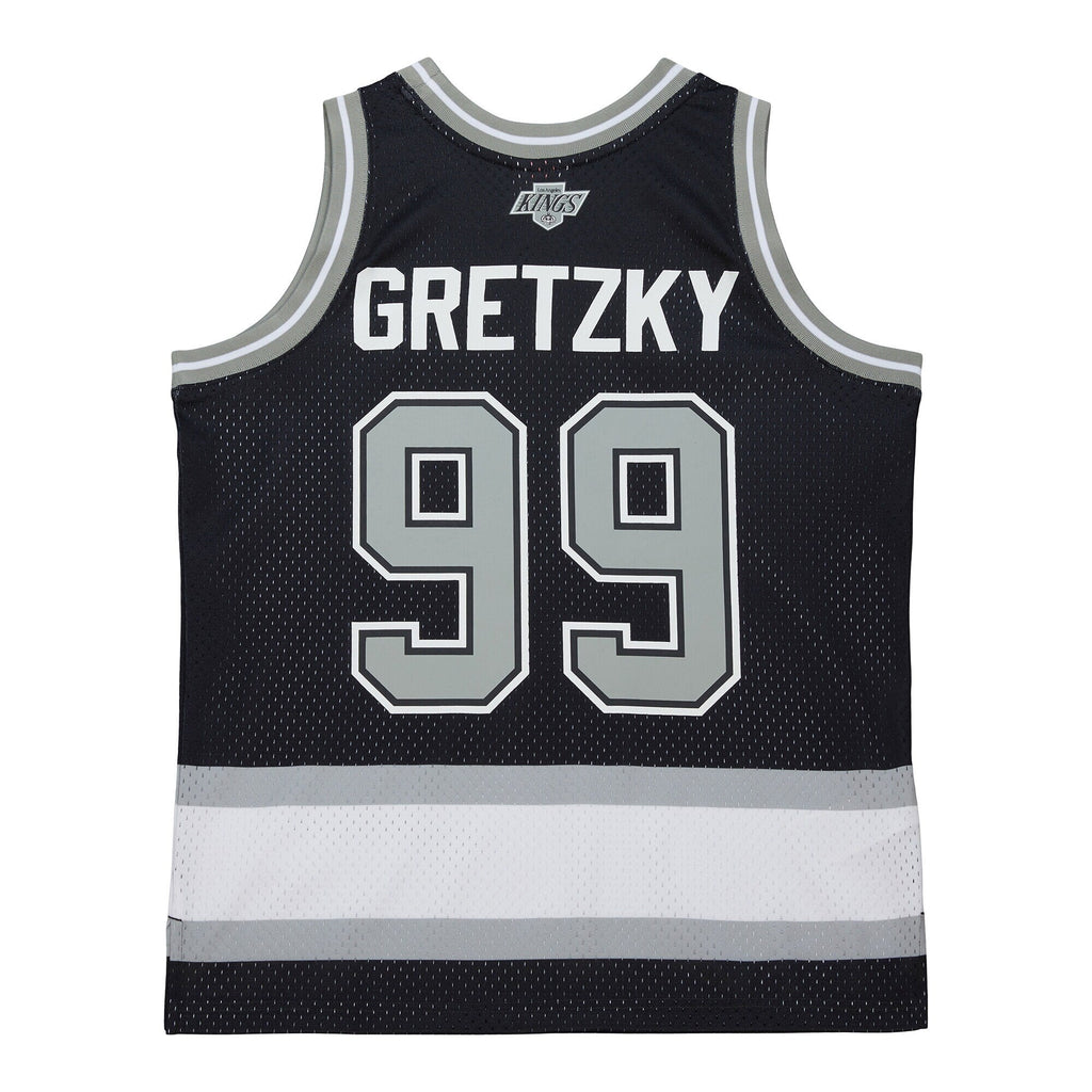 Los Angeles Kings Wayne Gretzky Black Maxxed Out Fashion Basketball Jersey