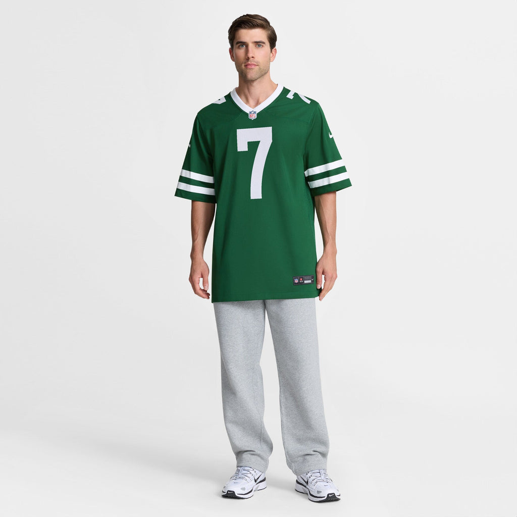 New York Jets Geno Smith Legacy Green Game Football Jersey