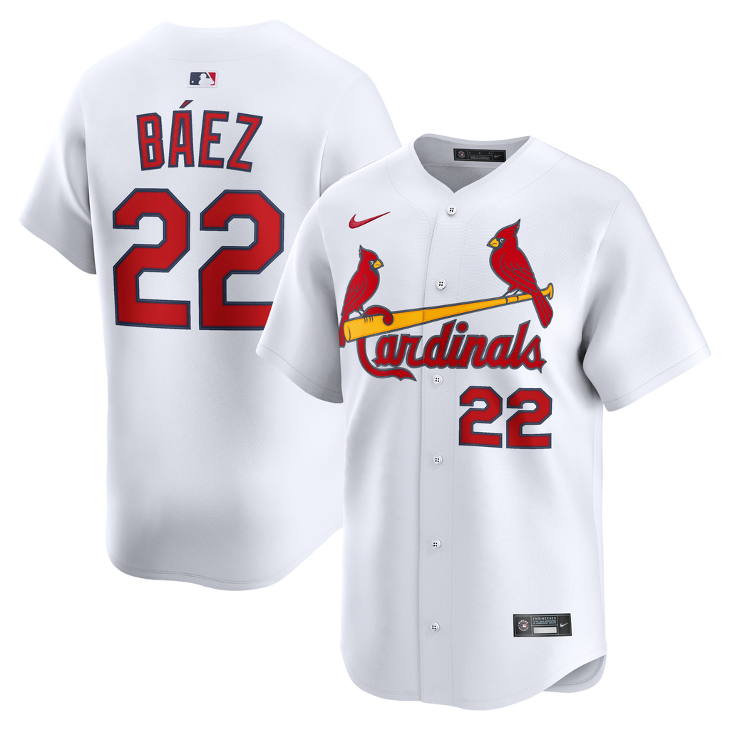 St. Louis Cardinals Joshua Báez White Home Limited Player Baseball Jersey