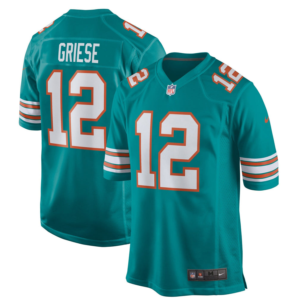 Miami Dolphins Bob Griese Aqua Retired Player Football Jersey