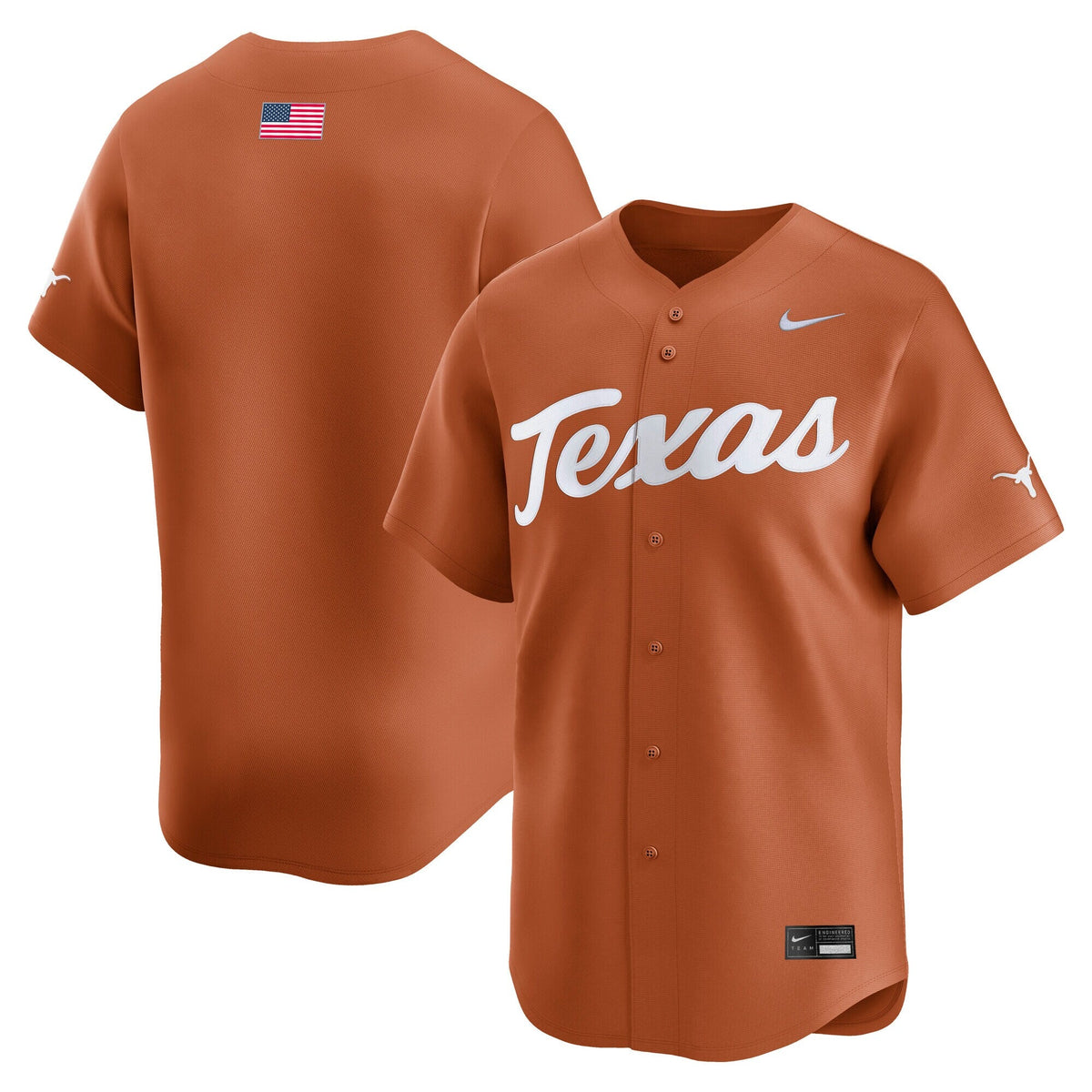 Texas Orange Texas Longhorns Baseball Limited Jersey